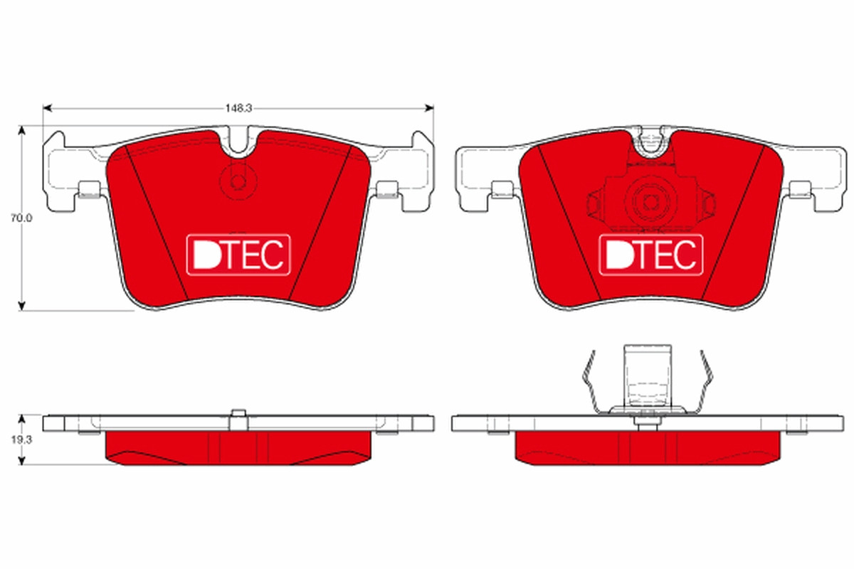 TRW Bremsbelagsatz, Scheibenbremse