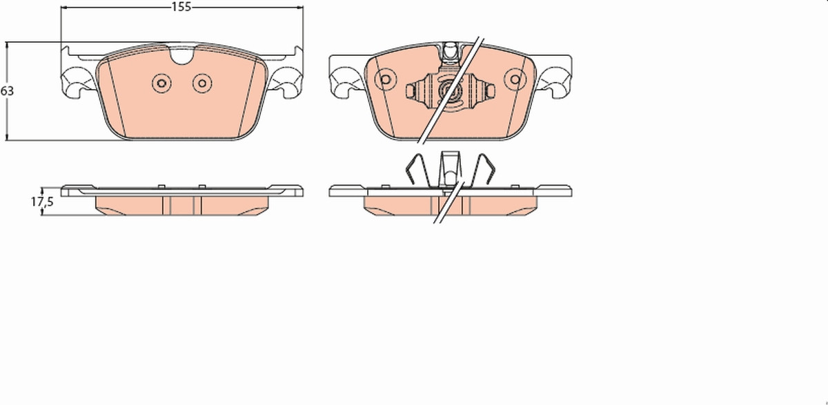 TRW Bremsbelagsatz, Scheibenbremse