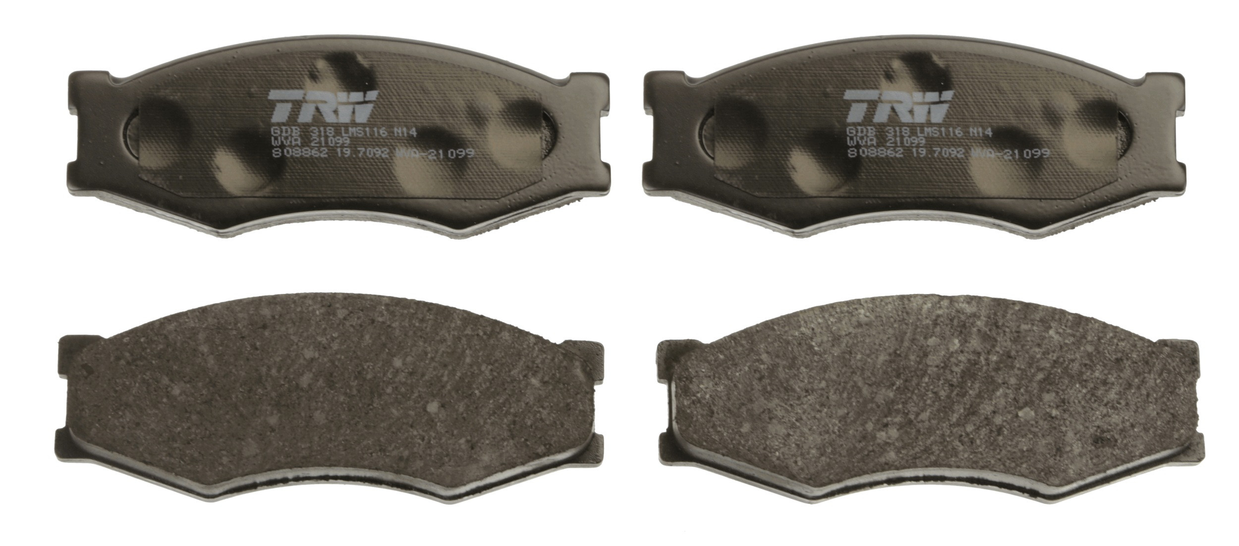 TRW Bremsbelagsatz, Scheibenbremse