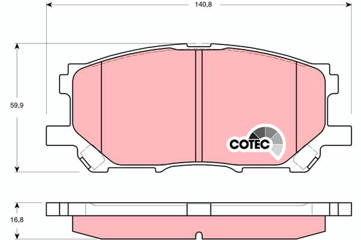 TRW Bremsbelagsatz, Scheibenbremse