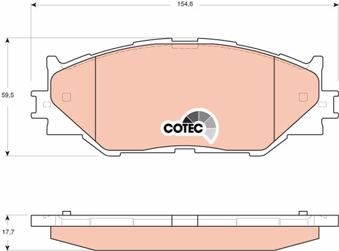 TRW Bremsbelagsatz, Scheibenbremse