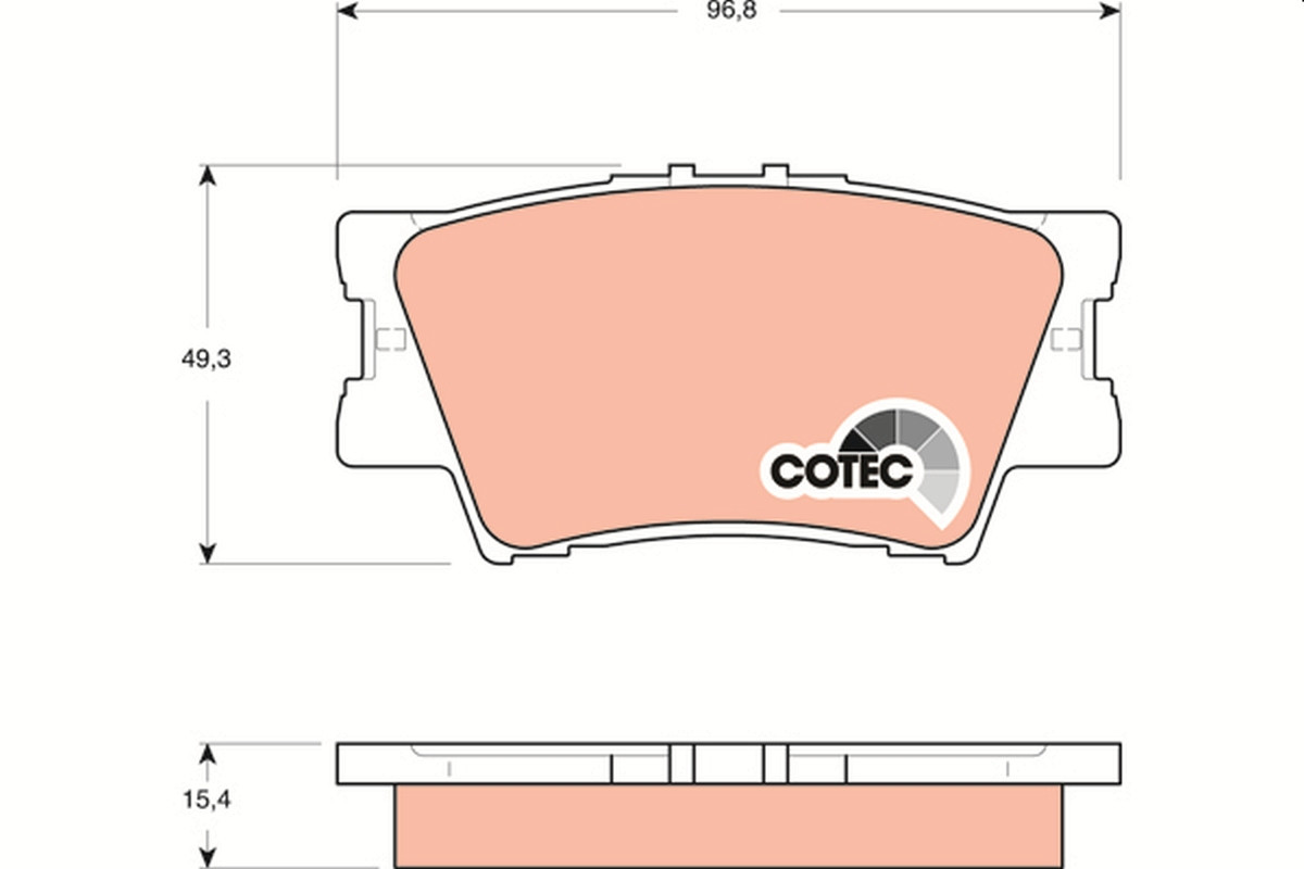 TRW Bremsbelagsatz, Scheibenbremse