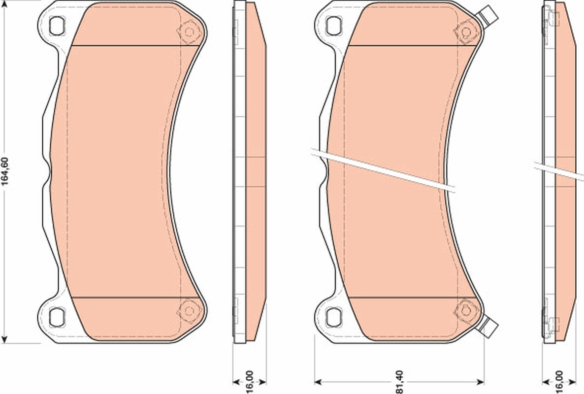 TRW Bremsbelagsatz, Scheibenbremse