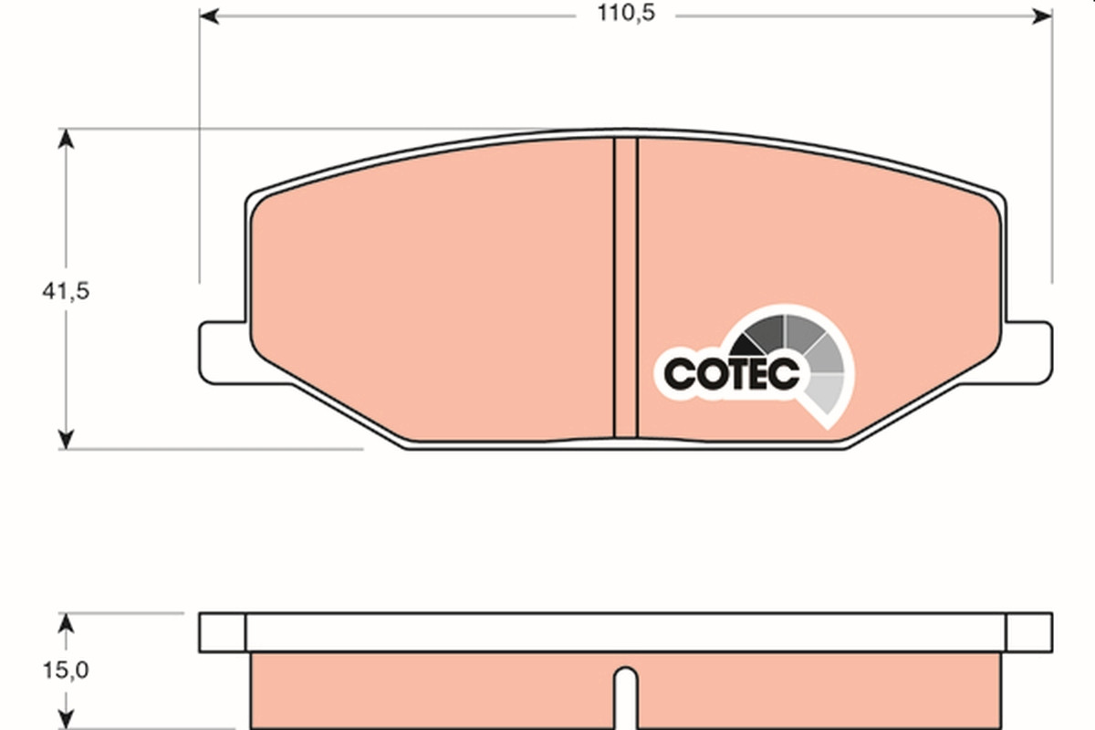TRW Bremsbelagsatz, Scheibenbremse