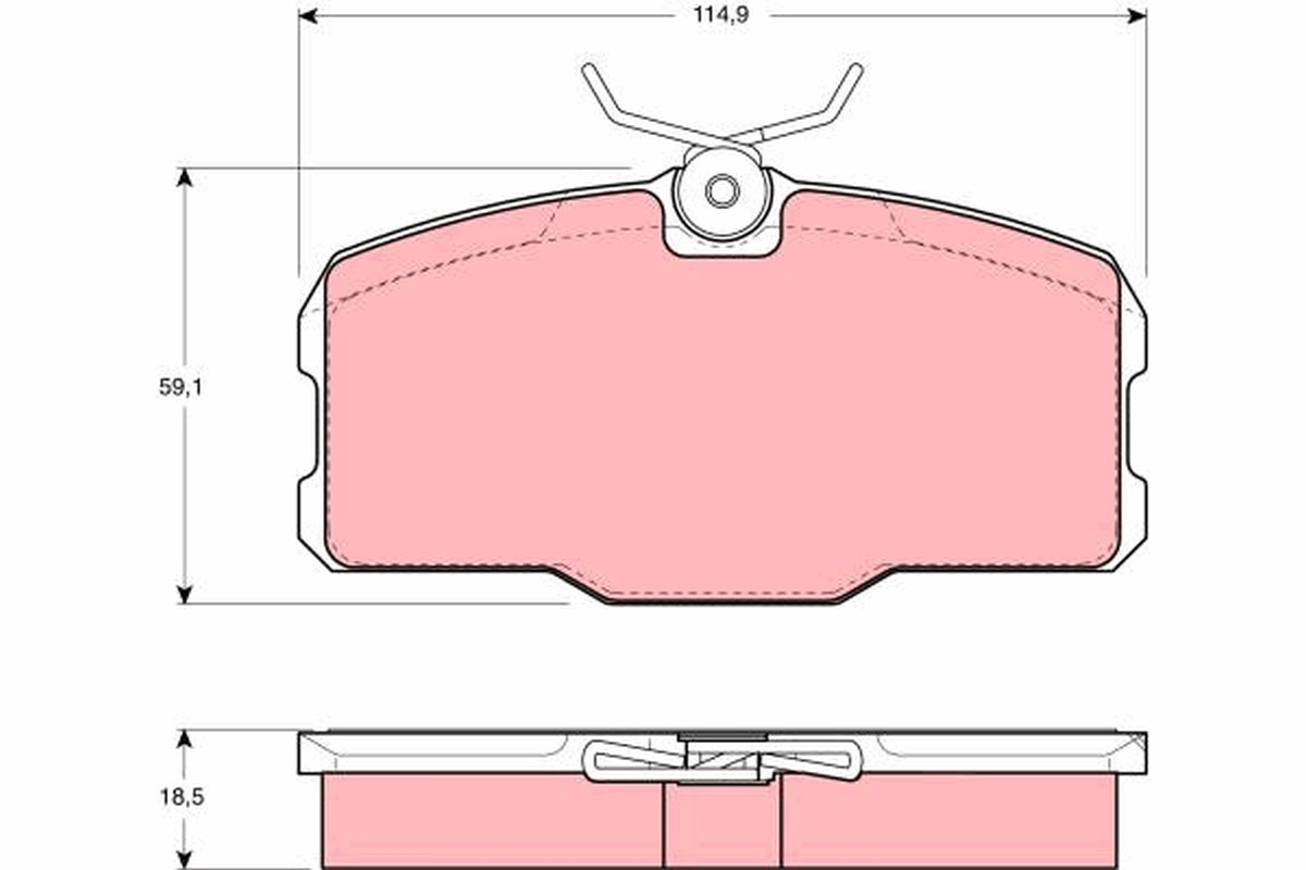 TRW Bremsbelagsatz, Scheibenbremse