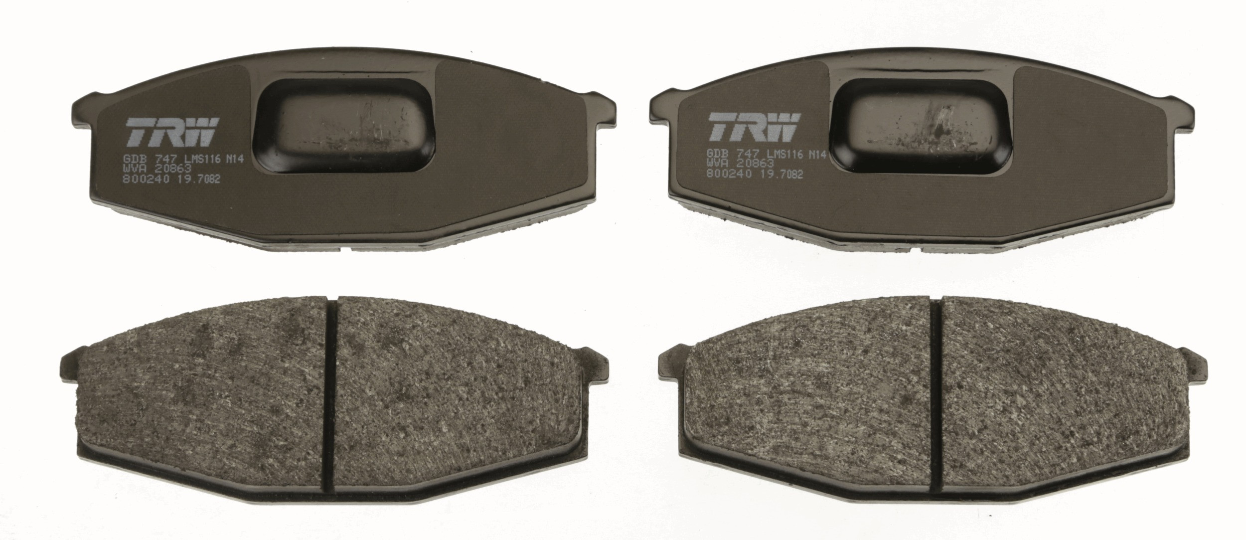 TRW Bremsbelagsatz, Scheibenbremse