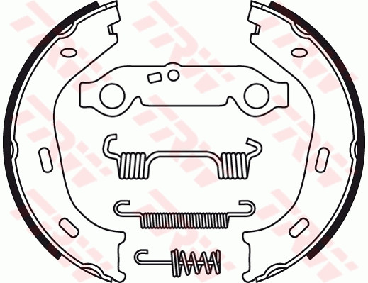TRW Bremsbackensatz, Feststellbremse