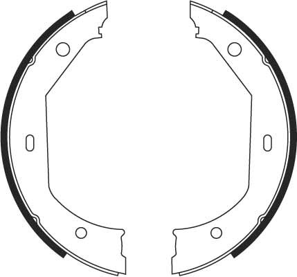 TRW Bremsbackensatz, Feststellbremse