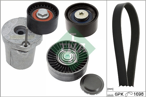 INA Keilrippenriemensatz