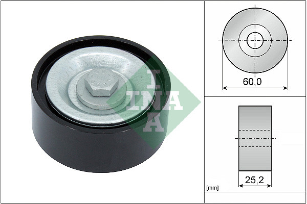 INA Umlenk-/Führungsrolle, Keilrippenriemen