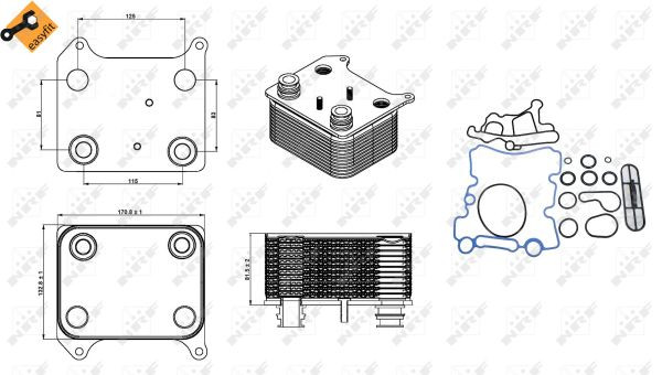 NRF Ölkühler, Motoröl