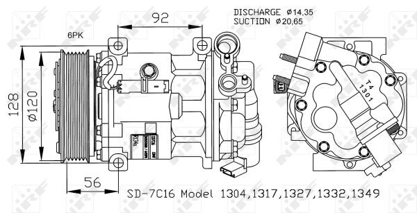 NRF Kompressor, Klimaanlage