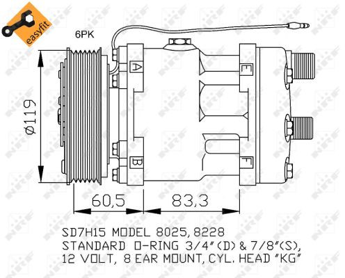 NRF Kompressor, Klimaanlage