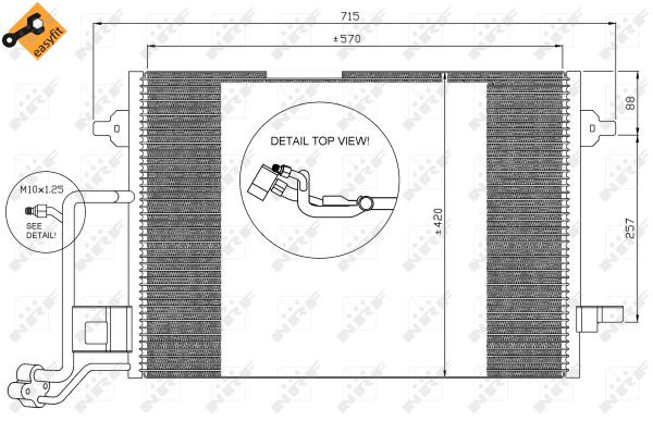 NRF Kondensator, Klimaanlage