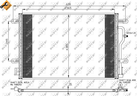 NRF Kondensator, Klimaanlage