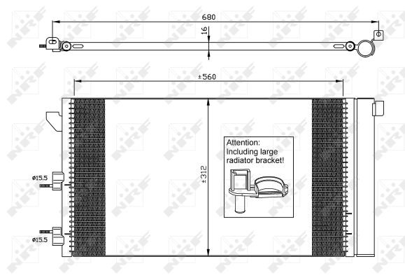 NRF Kondensator, Klimaanlage