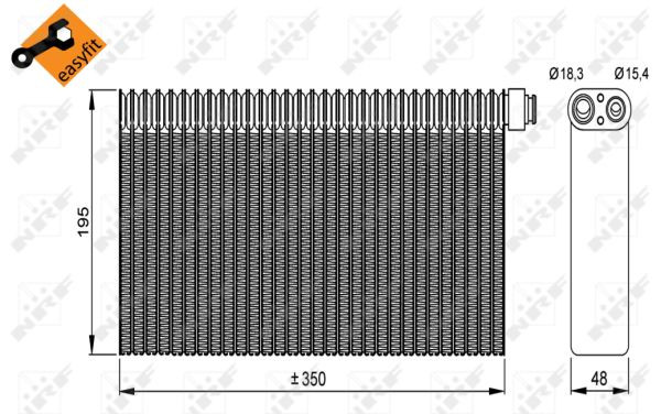 NRF Verdampfer, Klimaanlage