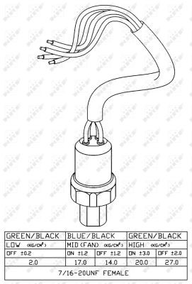 NRF Druckschalter, Klimaanlage