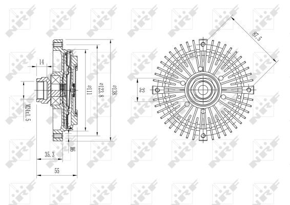 NRF Kupplung, Kühlerlüfter