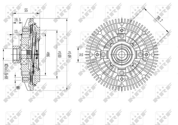 NRF Kupplung, Kühlerlüfter
