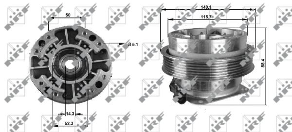 NRF Kupplung, Kühlerlüfter