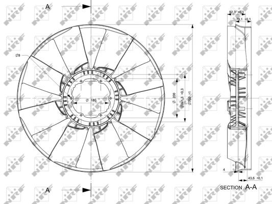 NRF Lüfterrad, Motorkühlung