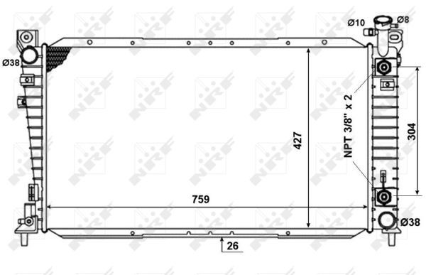 NRF Kühler, Motorkühlung