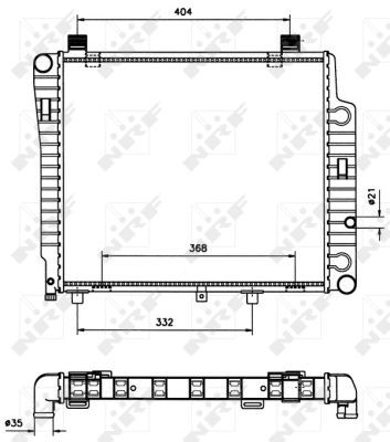 NRF Kühler, Motorkühlung