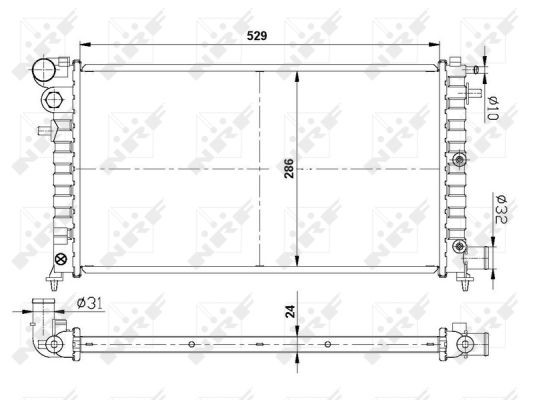 NRF Kühler, Motorkühlung