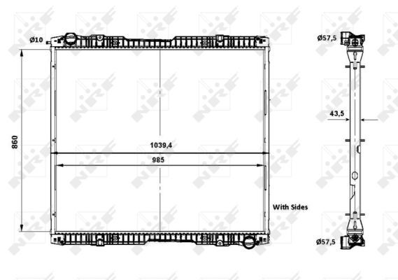 NRF Kühler, Motorkühlung