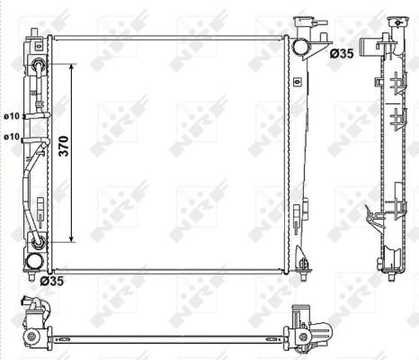 NRF Kühler, Motorkühlung