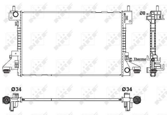 NRF Kühler, Motorkühlung