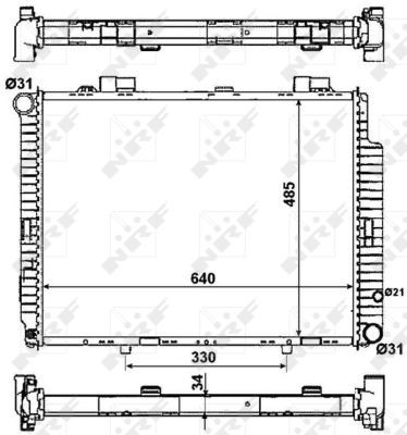 NRF Kühler, Motorkühlung