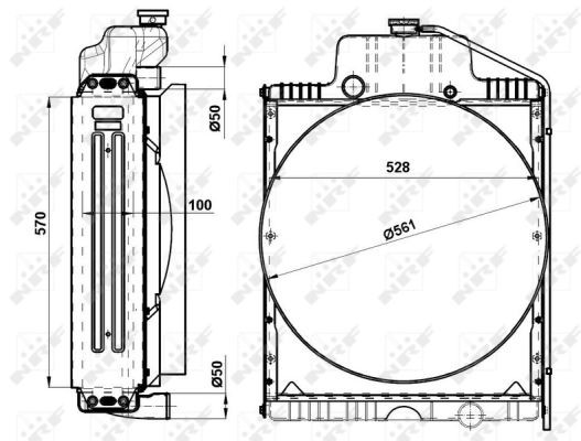 NRF Kühler, Motorkühlung