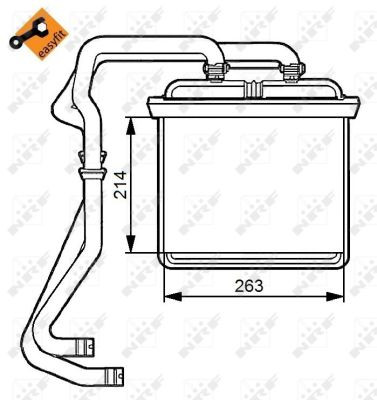 NRF Wärmetauscher, Innenraumheizung