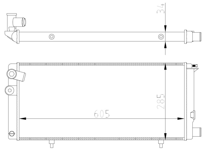 NRF Kühler, Motorkühlung