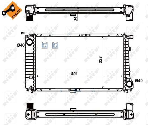 NRF Kühler, Motorkühlung