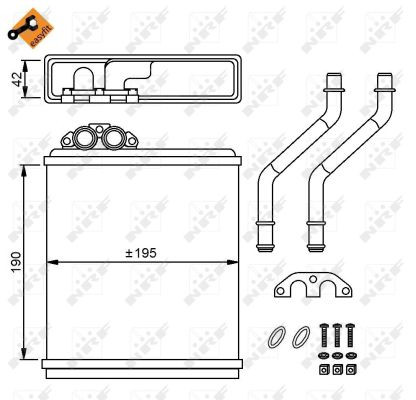 NRF Wärmetauscher, Innenraumheizung