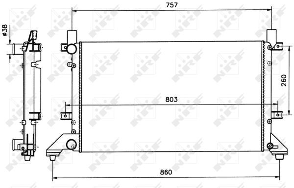NRF Kühler, Motorkühlung