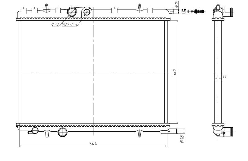 NRF Kühler, Motorkühlung