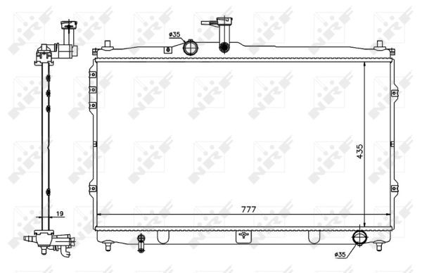 NRF Kühler, Motorkühlung