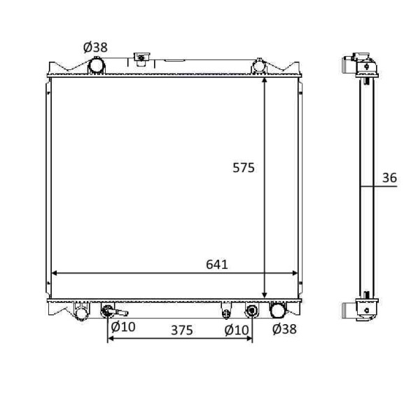 NRF Kühler, Motorkühlung