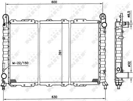 NRF Kühler, Motorkühlung