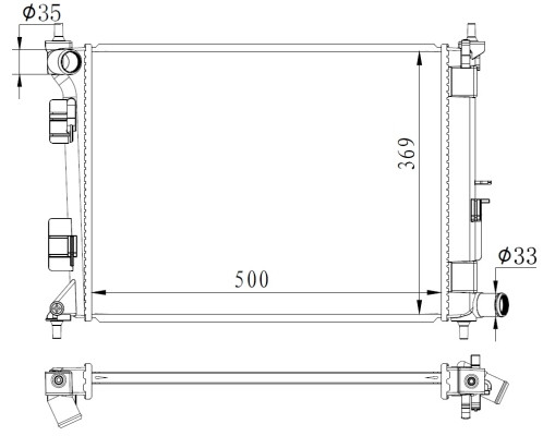 NRF Kühler, Motorkühlung
