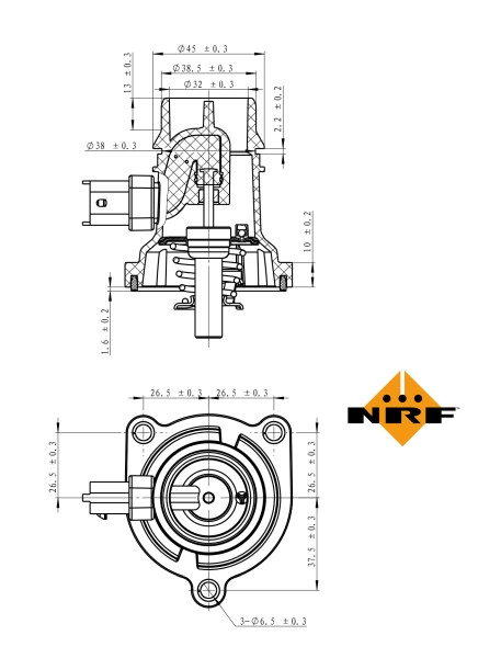 NRF Thermostat, Kühlmittel