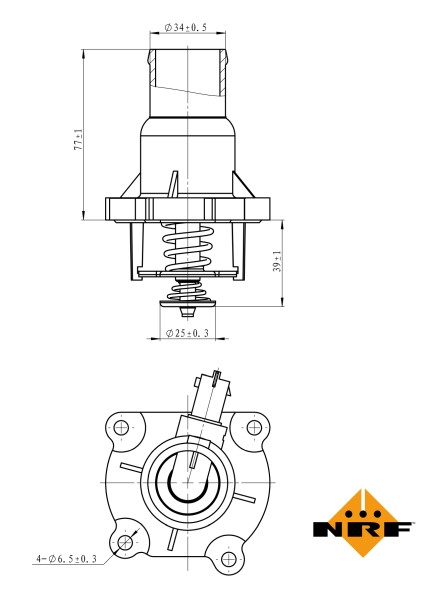 NRF Thermostat, Kühlmittel