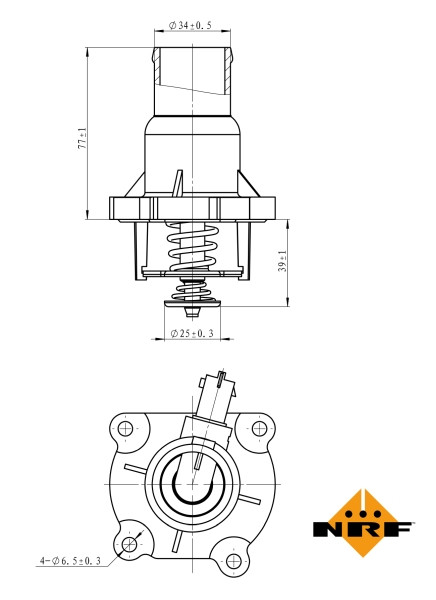 NRF Thermostat, Kühlmittel