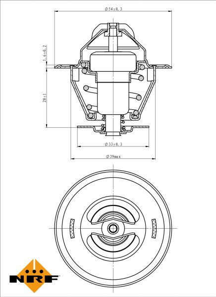 NRF Thermostat, Kühlmittel