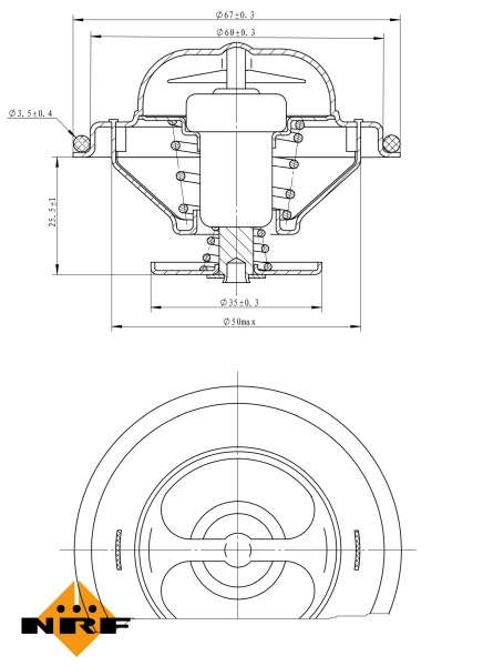 NRF Thermostat, Kühlmittel