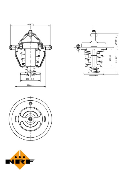 NRF Thermostat, Kühlmittel